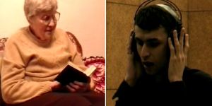 Babcia z wnukiem wykonują „Chwalcie, łąki umajone”. Tradycja nie zginie?