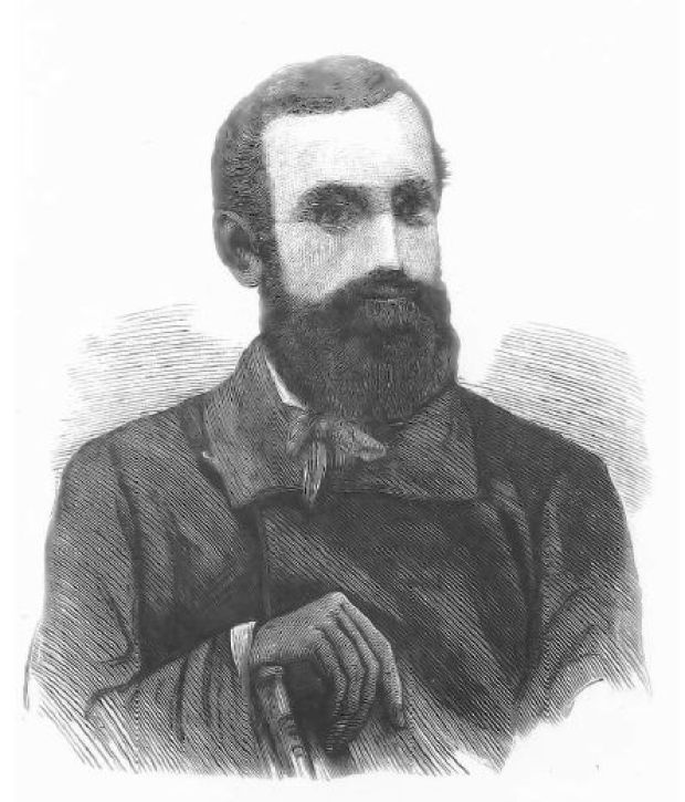 Edmund Bojanowski, rysunek z czasopisma „Sobótka” 1871, wykonany na podstawie oryginalnej fotografii.