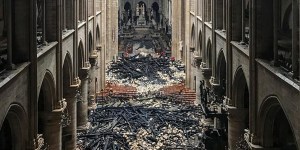 Tak wygląda wnętrze katedry Notre-Dame po pożarze [foto i wideo]