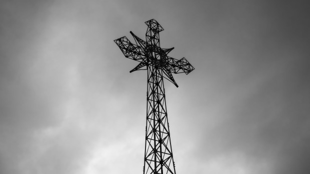 Metal cross of Giewont peak, Tatry
