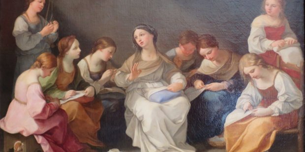[GALERIA] Dlaczego na niektórych obrazach Matka Boża szyje albo haftuje?