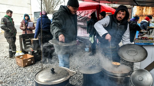 Kuchnia polowa na Ukrainie