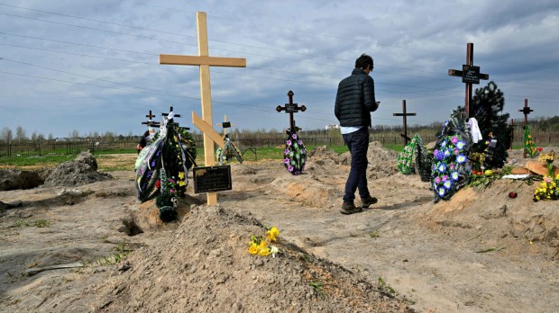 Ukraine, war, graves, cemetery