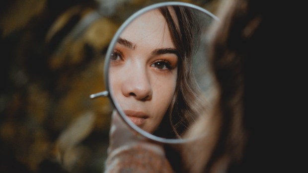 WOMAN, MIRROR, SOUL, LOOK, EYES