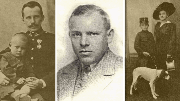 Edmund Wojtyła na zdjęciach archiwalnych z rodzicami