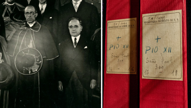 kardynał Giovanni Pacelli i prezydent Brazylii Getúlio Vargas