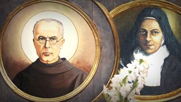 św. Maksymilian Kolbe i św. Teresa z Lisieux