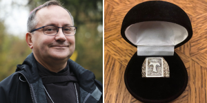 „Lubiłem go nosić, bo jest nie złoty, a skromny”. Zaskakujący finał licytacji biskupiego pierścienia
