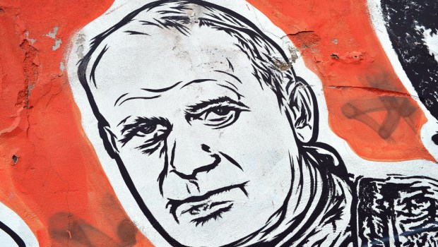 mural z Janem Pawłem II w Rzymie