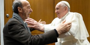 Legendarny włoski aktor, Benigni, spotyka się z papieżem: „Spójrzcie, jakie bije światło!”