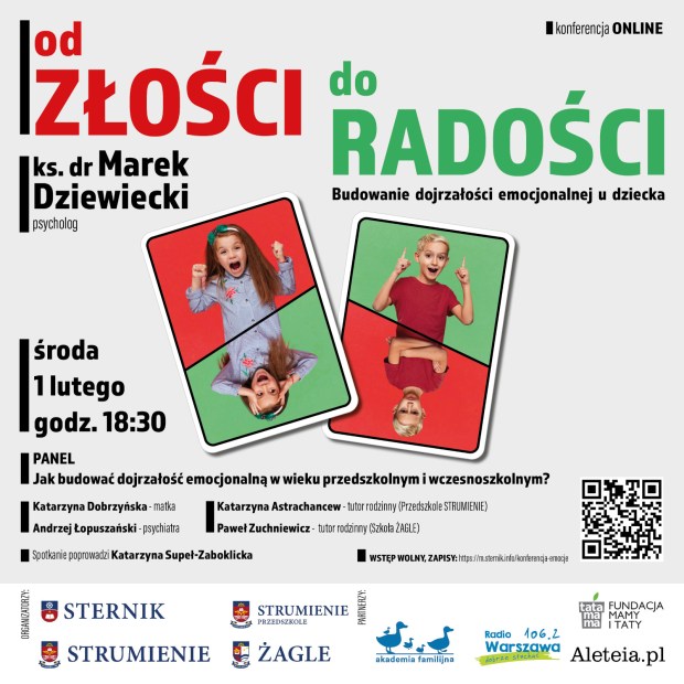 konferencja online Od złości do radości