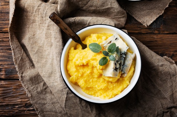 Polenta z gorgonzolą