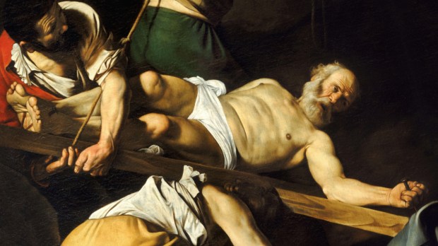 Ukrzyżowanie świętego Piotra Apostoła na obrazie Caravaggia