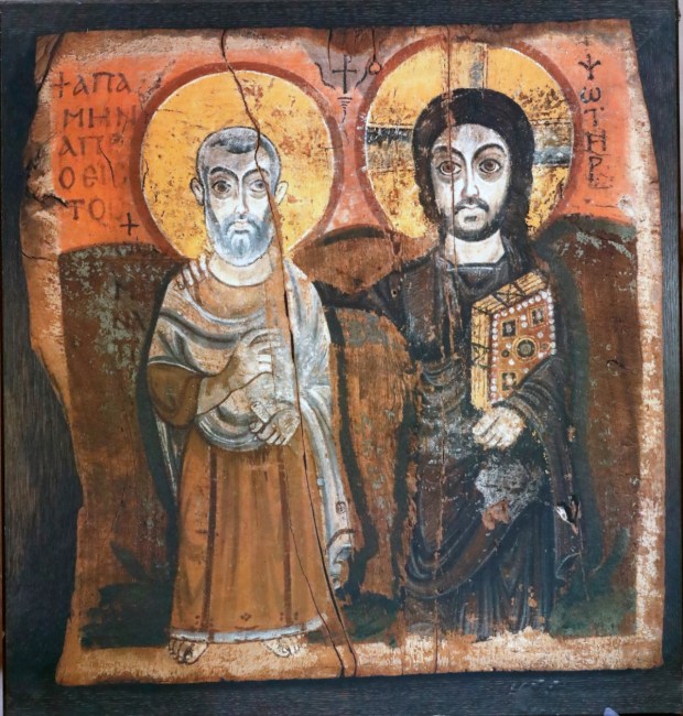 Koptyjska ikona Chrystus i jego przyjaciel
