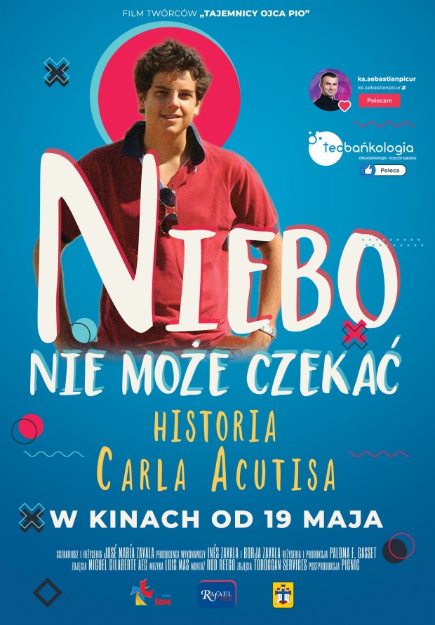 Plakat filmu o Carlo Acutisie Niebo nie może czekać
