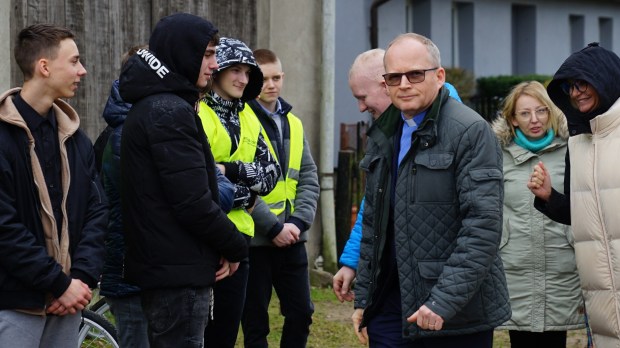 Podopieczni Młodzieżowego Ośrodka Wychowawczego im. Jana Pawła II w Rzepczynie