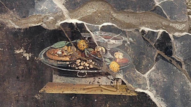 Pizza na fresku w Pompejach