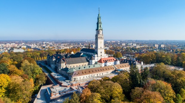 Widok na Jasną Górę